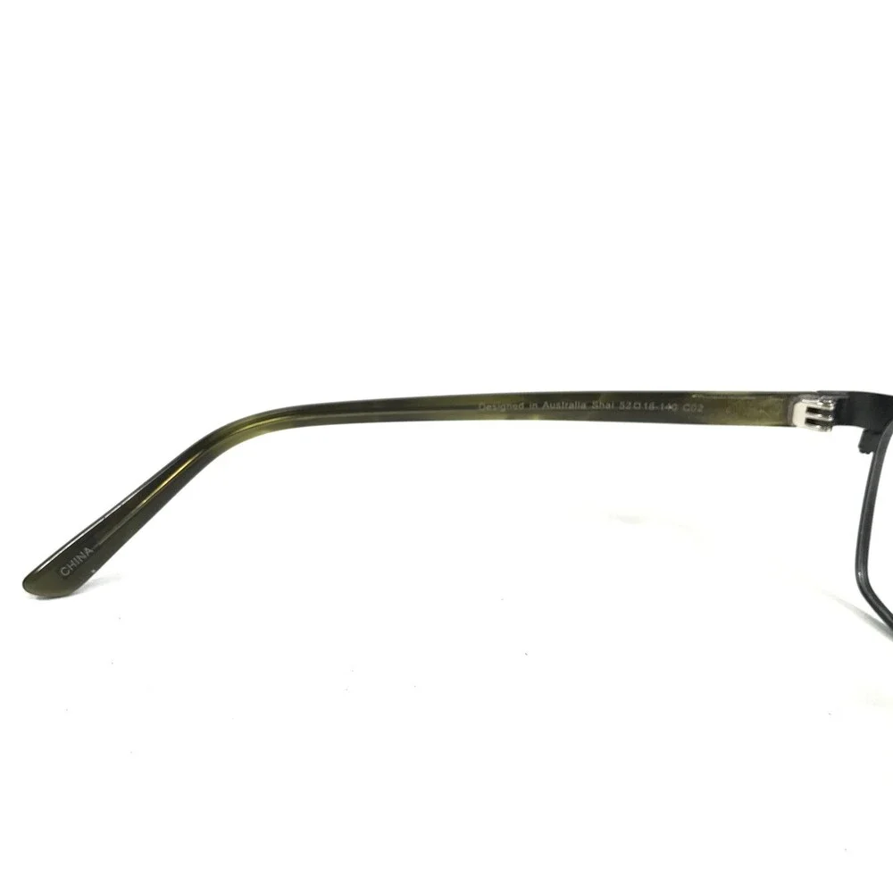 Iconik Eyeglasses Frames Shai C02 Brown Green Cat Eye Full Rim 52-16-140